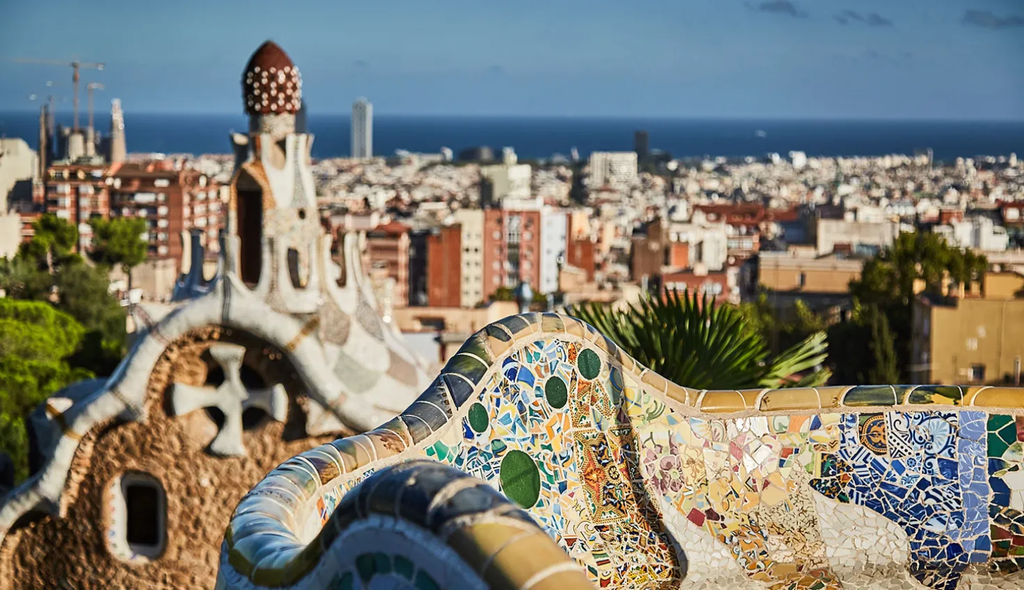 Crowd at Park Güell